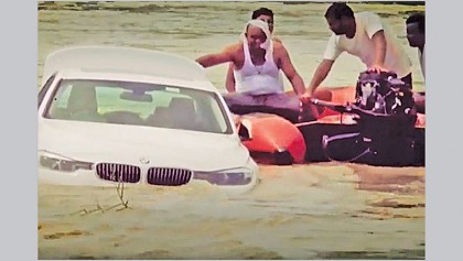 Denied Jaguar, Indian man dumps birthday gift BMW in river