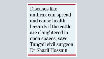 No slaughterhouse in Tangail municipality