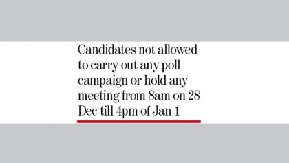 Election campaign ends today  
