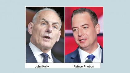 Embattled Trump replaces chief of staff