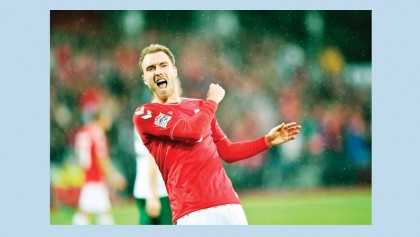 Eriksen punishes Wales