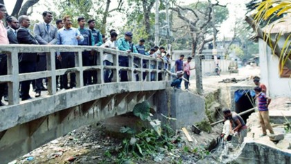 Eviction drive launched to free Shyamasundari Canal 