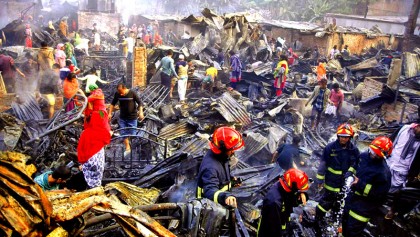 Fire at Chalantika slum again