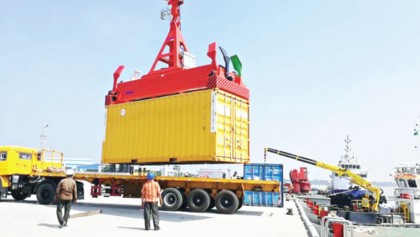 First service jetty of Payra Sea Port starts journey