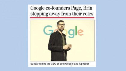 Google’s Sundar Pichai steps into huge role as Alphabet CEO