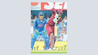 Hetmyer century powers West Indies to 322-8