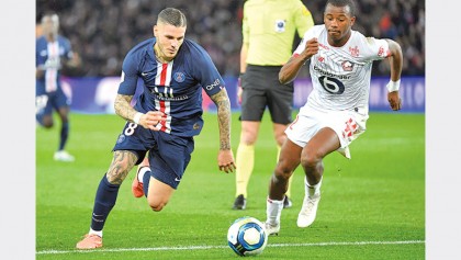 Icardi, Di Maria ease PSG to win over Lillee