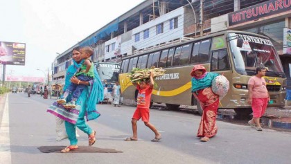 Indefinite transport strike begins in Rajshahi 