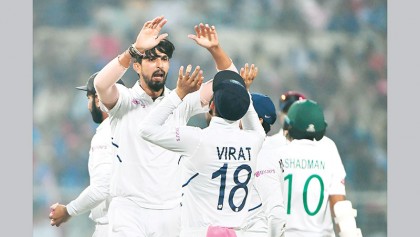 India on brink of big win in day-night Test