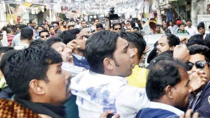 Ishraque rally
comes under attack