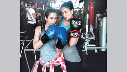 Kareena takes up kickboxing to lose pregnancy weight!