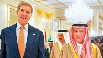 Kerry in Riyadh to reassure allies over Iran