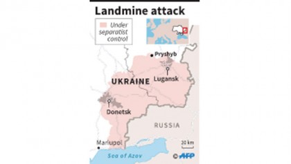 OSCE staff member killed by landmine in east Ukraine