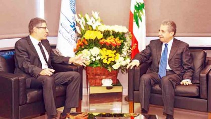 Lebanon’s new finance minister meets with IMF official