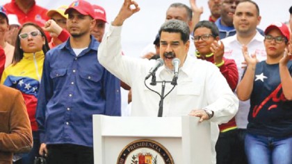 Maduro thanks military for defeating ‘coup’ amid protests