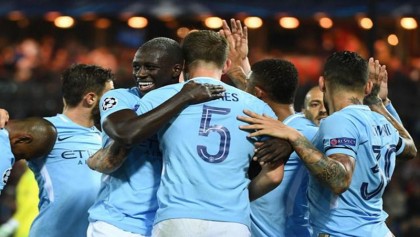  Aguero stars as Man City sink Monaco in thriller