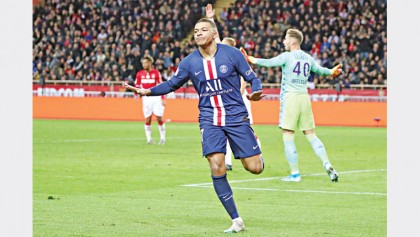 Mbappe double routs Monaco