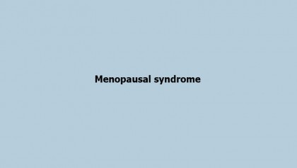 Menopausal syndrome