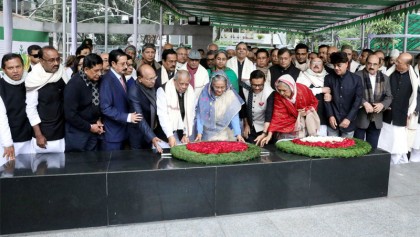 New AL central committee pays tribute to Bangabandhu