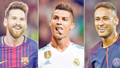 Neymar, Ronaldo, Messi on FIFA best player shortlist