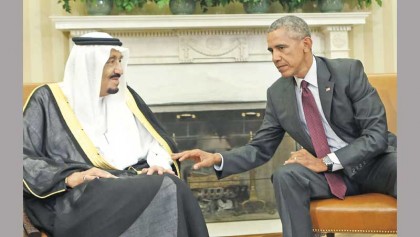 Obama, Saudi king stress warm ties at White House summit