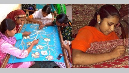 Ornamental stitching makes 
rural women self-reliant