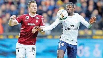 Heroic Matuidi helps PSG sinks Metz 