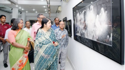 Shilpu’s art exhibition ‘Smoron 71’ begins at Alliance Française 