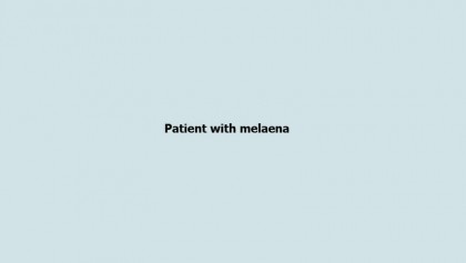 Patient with melaena 