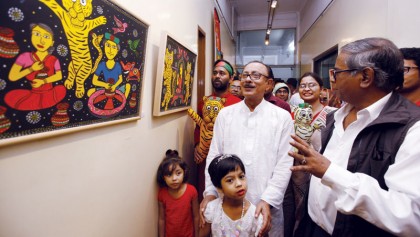 Patua Nazir’s pattachitra exhibition begins at AFD
