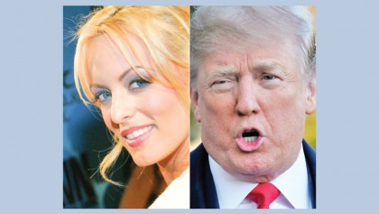 Porn actress says she was threatened to keep silent on Trump fling