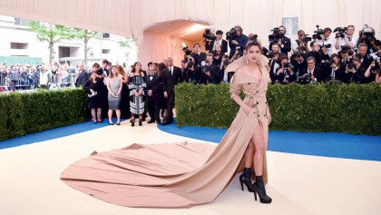 Priyanka Chopra sweeps away the competition at Met Gala 2017 with trailing trench coat dress