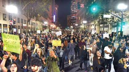 Protests across US after Trump win 