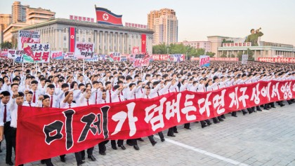 Pyongyang mounts show of support for Kim