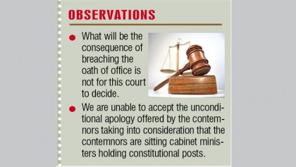 Qamrul, Mozammel 
violate oaths