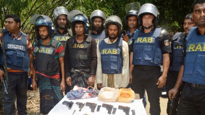 Three firearms seized from 4 C’nawabganj ‘militant dens’