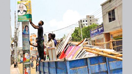 RCC election posters, banners removed