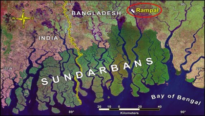 Industries polluting the Sundarbans