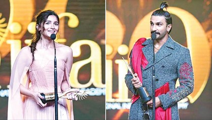 Alia wins Best Actress, Ranveer takes Best Actor prize
