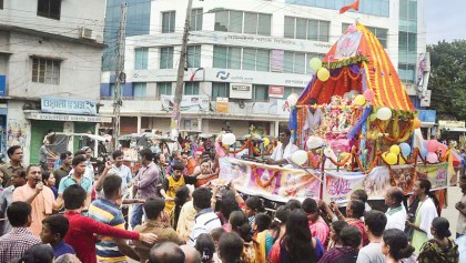 Ratha Yatra celebrated 
in Rajshahi, Barisal 