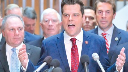 Republicans storm secure impeachment deposition, delay testimony