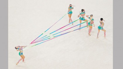 Double delight for Russia in rhythmic gymnastics 