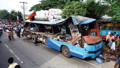 Couple killed as bus rams into their house
