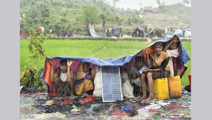 Rain adds to woes of Rohingyas