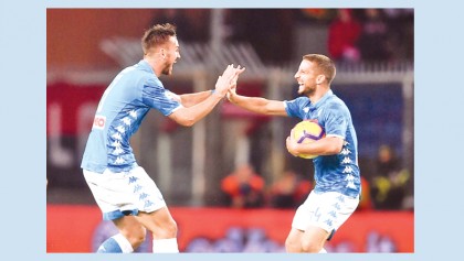 Ruiz goal rescues Napoli 