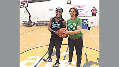 Ruthie Bolton concludes
short tour of Bangladesh 