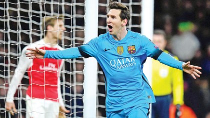 Messi magic ruins Arsenal Euro bid 