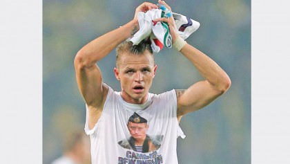 Tarasov defiant on pro-Putin shirt 