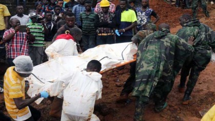 Desperate dig for Freetown survivors