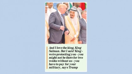 Saudi king wouldn’t last ‘two weeks’ without US support, says Trump